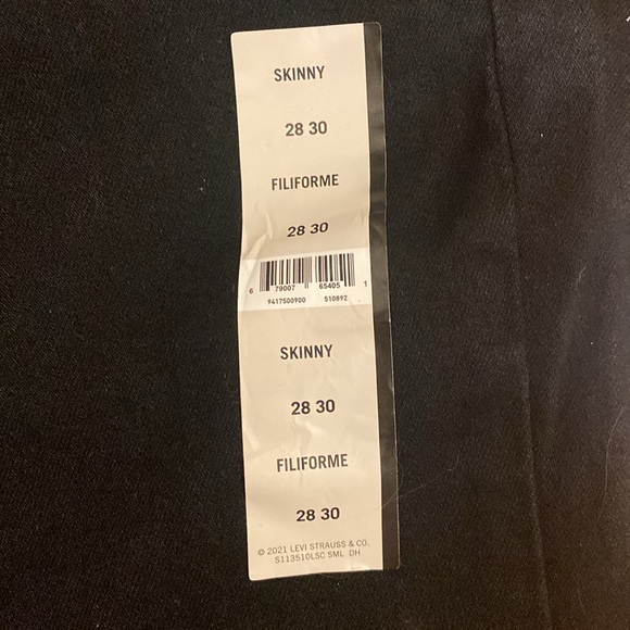 Levi Strauss Signature black jeans. Size 28/30/ - Picture 2 of 6